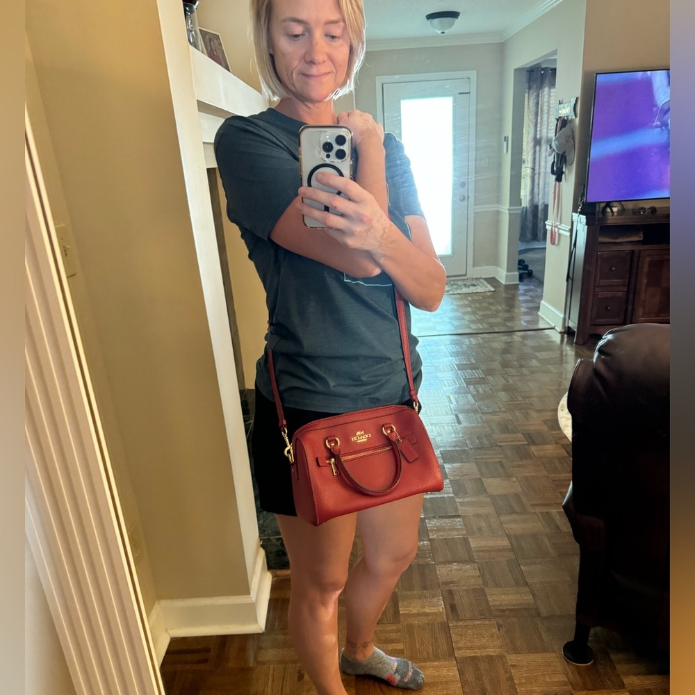 Coach Rowan Satchel In Signature Canvas (IM/1941 Red)